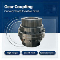 Accouplement en acier à dents courbées GIICL, couple élevé, production à haute efficacité, diamètre de trou personnalisable, support OEM