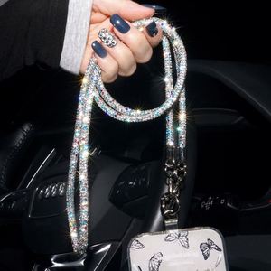 สายคล้องโทรศัพท์มือถือแบบคาดลำตัวประดับเพชรเต็มรูปแบบสายคล้องคอยาวป้องกันการสูญหายสีสันสดใสอุปกรณ์เสริมสำหรับโทรศัพท์มือถือ - Product Image 3