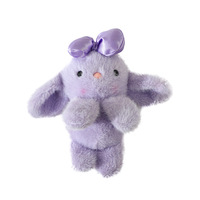 Porte-clés Lapin en Peluche Mignon et Doux - Charme Adorable pour Clés de Voiture, Sacs à Dos et Cadeaux d'Anniversaire/Fêtes pour Filles et Adolescentes