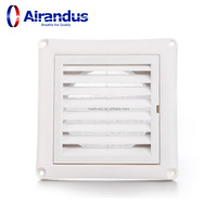 NOUVEAU HVACR SMS-PW Grille de ventilation carrée en plastique de haute qualité pour conduit d'air