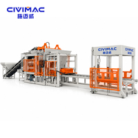 Machines à fabriquer des briques QT6-15 entièrement automatiques pour la production de blocs de béton creux, pleins, pavés et emboîtables, avec moteur hydraulique PLC