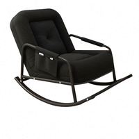 Fauteuil à bascule pivotant de style américain pour salon, mobilier de luxe moderne, fauteuil à bascule pivotant nordique pour hôtel