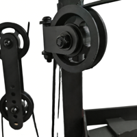 MaiBu Fit MB-7000L Banc de musculation multifonction pour la maison - Construction en acier noir - Entraînement des jambes et des fessiers - Unisexe