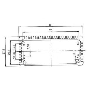 EBM Aluminum Alloy Extruded Heat Sink Factory OEM/ODM Aluminum Frames Electronic PCB Heatsink Industrial Profiles Junction Box - Product Image 4