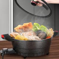 Pot chauffant multifonction électrique en aluminium cuisinière marbre auto à vendre poêle électrique appareils de cuisson antiadhésifs
