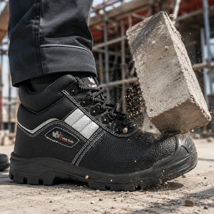 <span class=keywords><strong>Stivali</strong></span> di Sicurezza CE S3 a Taglio Medio con Punta in Acciaio Antiperforazione e Suola in PU per Lavoro Industriale - Product Image 1
