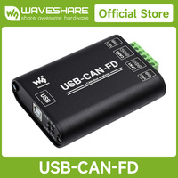 USB-B Waveshare Kartu Antarmuka Komunikasi Bus Penganalisis Data CAN FD Kelas Industri Adaptor USB B630 Tegangan Operasi 5V