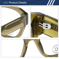 Lunettes de vue rétro œil de chat de haute qualité avec logo personnalisé, montures optiques en bio-acétate pour hommes et femmes, monture de lunettes durable, vente en gros