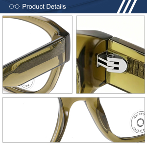 High Quality <strong>Retro</strong> Cat Eye Eyeglasses Custom Logo Men Women Bio Acetate Optical <strong>Frames</strong> Sustainable <strong>Spectacle</strong> <strong>Frame</strong> Wholesale - Product Image 3