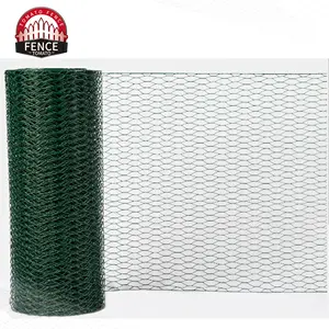 Malla de alambre de hierro Hexagonal galvanizada recubierta de PVC de gran oferta