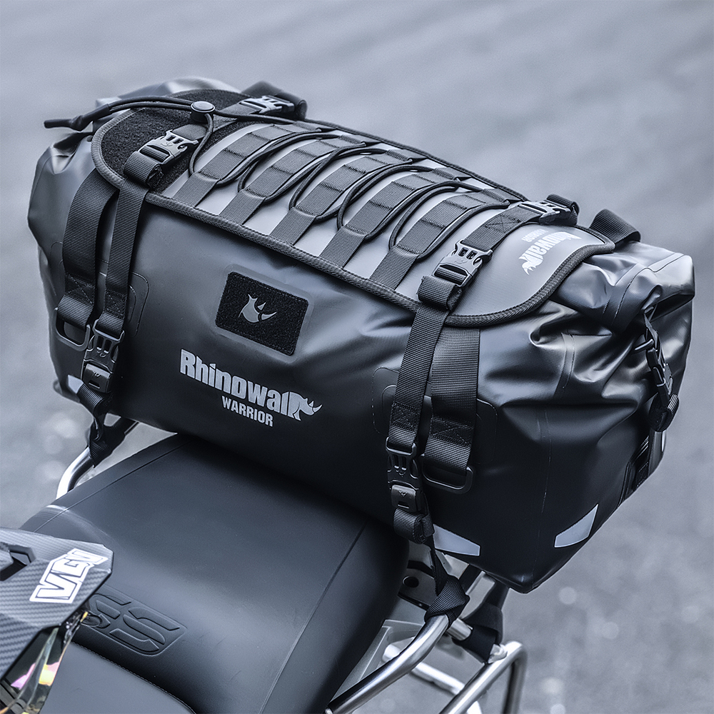 Rhinowalk Warrior X 40L Waterproof Motorcycle Duffel Bag – Heavy-Duty Roll-Top Dry Pack - View 2