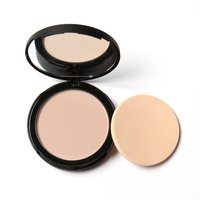 Nouvelle marque privée poudre compacte végétalienne fond de teint poudre de maquillage poudre de réglage couverture complète correcteur mat presse poudre pour peau foncée