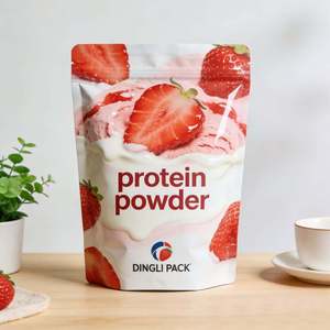 Custom Doypack Packaging Resealable Ziplock Zipper Food Tea Makeup Powder Plastic Paper Stand up Pouch - Product Image 1