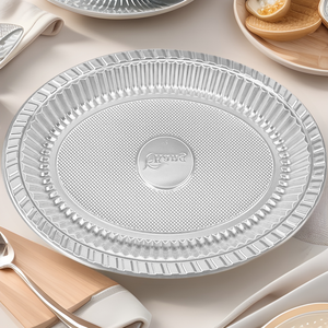 Disposable Round Plastic <b>Plates</b> Hard <b>Sided</b> For Home Party Picnic Barbecue Fruit Dishes - Product Image 3