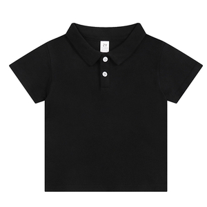Camisetas y Polos de Manga Corta para Niños, Color Liso, Algodón Elástico, Verano 2026, Unisex, Prendas Versátiles para Niños Pequeños - Product Image 3