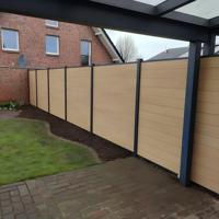 Intimité villa écran clôture pour herbe ciment terre panneau composite cour latte 6x6ft bois plastique clôture
