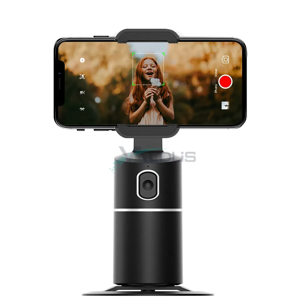 VALDUS T2 Auto Tracking Mount Adjustable Projector AI 360 Smart Selfie Portable Shooting Holder Stand Tripod for Mobile Phone