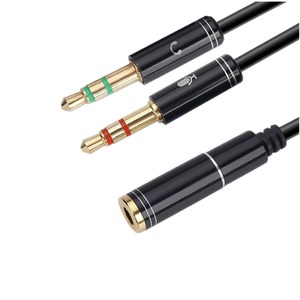 音频电缆3.5毫米1母至2双3.5毫米公立体声插头Aux Y分路器线，适用于手机电脑耳机扬声器笔记本电脑MP3 - Product Image 3