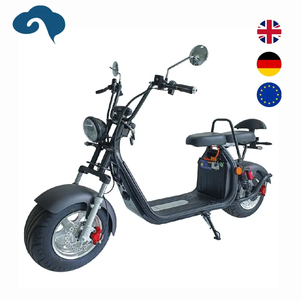 Fabriek Eu Us Magazijn Eec Elektrische Scooter Chopper 2000W 20ah E Fiets Op Voorraad Voor Volwassenen