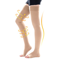 Bas de contention cuisse haute de classe I pour la chirurgie et la récupération post-opératoire