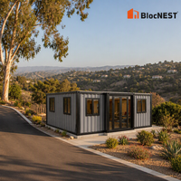 BlocNEST Maison Conteneur de Luxe Extensible, Kit de Maison Modulaire Préfabriquée en Acier pour Résidence Familiale, Camping et Vacances