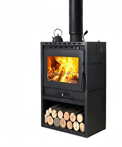 Innovadora Estufa de Leña de Hierro Fundido con Quemador de Leña Real, Moderna y Eficiente para Calefacción Doméstica - Product Image 1