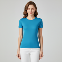 Vente en gros T-shirt blanc en coton uni personnalisable à manches courtes en jersey imprimé Option Plus Size Vêtements personnalisés à conception vierge