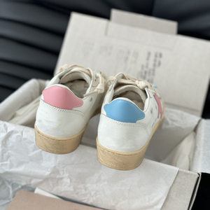 Zapatillas Ball Star de Cuero Genuino de Alta Calidad, Estilo Retro, con Cordones, Planas, Vulcanizadas, para Verano, que Aumentan la Estatura - Product Image 4