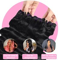Extensiones de Cabello Humano Virgen Natural, Ondulado, en Paquetes, Color Natural, 18-28 Pulgadas, Cutícula Alineada, Sin Enredos, Sin Caída