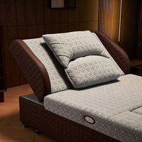 Fauteuil inclinable en cuir PU matelassé chevrons avec repose-pieds et appui-tête, idéal pour les salons de manucure - Vente chaude