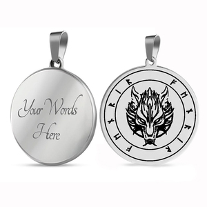 Collar de Acero Inoxidable con Colgante de Cabeza de <span class=keywords><strong>Lobo</strong></span> Fenrir, <span class=keywords><strong>el</strong></span> <span class=keywords><strong>Lobo</strong></span> Gigante de la Mitología Nórdica, Amuleto <span class=keywords><strong>Vikingo</strong></span>, Talismán - Product Image 5