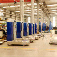 Nouvelle machine d'emballage de bagages d'aéroport AC220V, fonctionnement facile, automatique, pour la protection de la sécurité des bagages, enveloppeuse de bagages