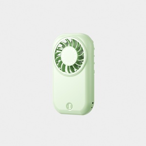 Nouvelle boîte cadeau en plastique vert, mini-boîte colorée portable, ventilateur de poche, ventilateur manuel - Product Image 1