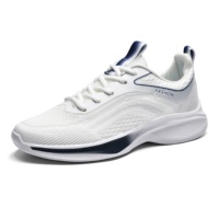 Chaussures de sport décontractées pour hommes, respirantes, en maille, à lacets, avec logo de marque, de haute qualité, pour la marche, printemps-automne