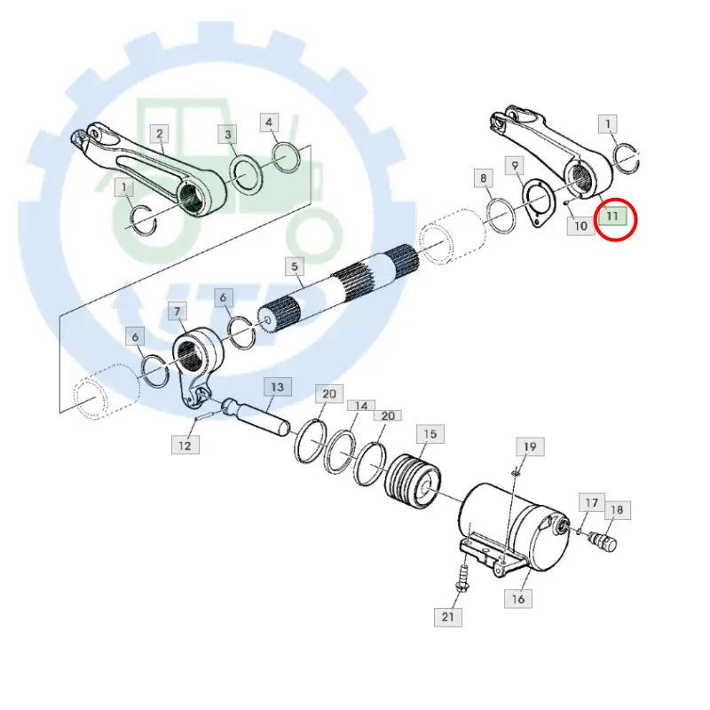 Abriebfest R256695 LIFT ARM Rocks haft RH Fit für John Deere Traktor teile