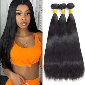 Perruque Monofilament Noire et Brun Foncé, Petite, 8-30 Pouces, Cheveux Remy, Sans Colle, Effet Rideau, Tresse Réversible, Cheveux Humains SDD, Lot de Mèches - Product Image 3