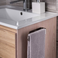 Porte-serviettes en acier inoxydable 304 brossé argenté, porte-serviettes en forme de U pour hôtel, porte-serviettes mural moderne simple pour salle de bain