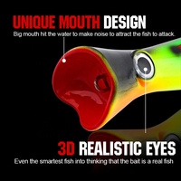Leurre flottant FJORD 165 mm, leurre dur, 84 g, yeux 3D, appâts artificiels en ABS avec revêtement laser pour la pêche au sandre, au poisson-chat, au marlin