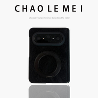 Coque de protection intégrée pour Huawei Pura X Max, avec support magnétique rotatif pour écran pliable et protection d'écran intégrée