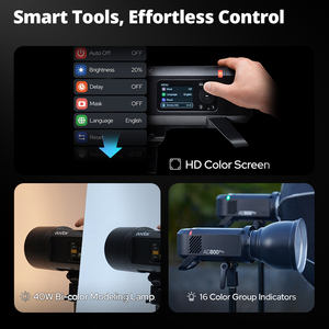 Flash Estroboscópico para Exteriores GODOX AD800PRO de 800 Ws con Salida TTL, Alimentado por Batería, 1/8000 HSS, para Estudio de Fotografía - Product Image 5