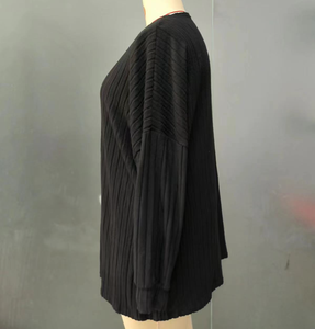 Nuova Giacca in Maglia da Donna Autunno-Inverno, Manica Lunga, Tinta Unita, Scollo a V, Stile Cardigan, Moda Plus Size - Product Image 6