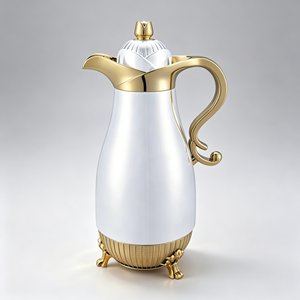 Set di Caraffe Termiche in Metallo Elettroplaccato Robusto e Resistente alle Perdite per il Trasporto dell'Acqua <span class=keywords><strong>Zamzam</strong></span> Durante l'Umrah - Product Image 1