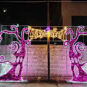Décoration d'Halloween : Grandes Lumières LED 3D Extérieures Étanche pour Motifs, Citrouille Géante pour Événements en Rue et Affichage en Place Publique - Product Image 4