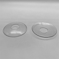 Support de bougie circulaire en verre transparent, anti-goutte, avec accessoires coniques, idéal pour la décoration intérieure - Vente chaude
