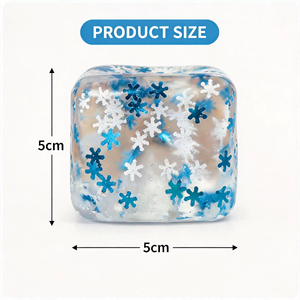 ของเล่นบีบคลายเครียดรูปเกล็ดหิมะน้ำแข็งขนมมอลต์ยอดนิยม - Product Image 4