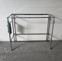 Meuble de salle de bain simple de 30 pouces de large, finition chrome poli miroir, avec étagère de rangement supplémentaire, style antique pour hôtel, meuble personnalisé pour Airbnb