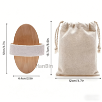Brosse de bain exfoliante pour le corps avec logo personnalisé, poils naturels, élimine les peaux mortes, traitement de la cellulite, drainage lymphatique