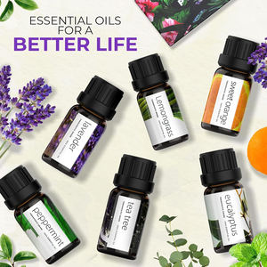 Set <span class=keywords><strong>de</strong></span> Regalo <span class=keywords><strong>de</strong></span> Aceites Esenciales Puros <span class=keywords><strong>de</strong></span> Menta, Árbol <span class=keywords><strong>de</strong></span> Té, Lavanda, Eucalipto y Naranja para Difusor, Cuidado <span class=keywords><strong>de</strong></span> la Piel, Masajes, Velas y Jabones Artesanales - Product Image 2