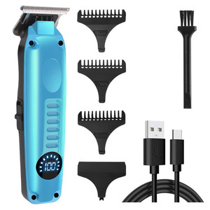 Kit de Aseo Profesional Inalámbrico: Recortadora de Pelo para Barbero, Máquina de Corte Eléctrica Profesional de Precisión 0mm Zero Gapped para Detalles y Acabados - Product Image 3