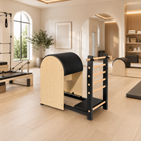 Corrigeur de posture Celux Pilates Ladder Barrel en bois d'érable avec résistance réglable pour étirements du dos, usage professionnel en studio et bien-être